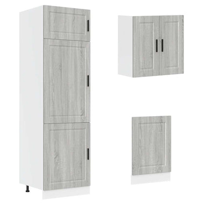 Set Mobili da Cucina 8 pz Kalmar Grigio Sonoma in Truciolato | homemem39
