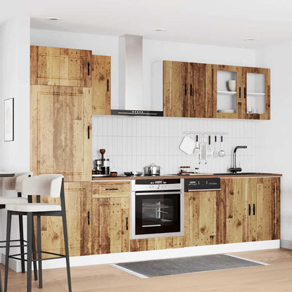 Set Mobili da Cucina 8 pz Kalmar Legno Vecchio in Truciolato | homemem39