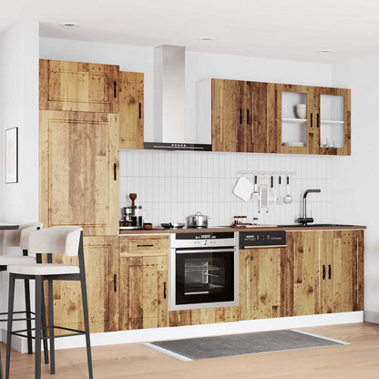 Set Mobili da Cucina 8 pz Kalmar Legno Vecchio in Truciolato - homemem39