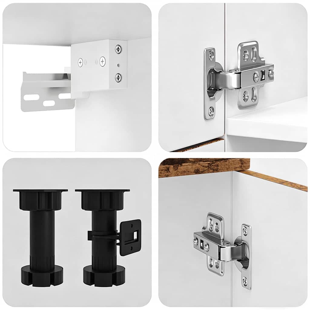 Set Mobili da Cucina 8 pz Kalmar Legno Vecchio in Truciolato - homemem39