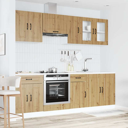 Set Mobili da Cucina 8 pz Kalmar Rovere Artigianale Truciolato - homemem39
