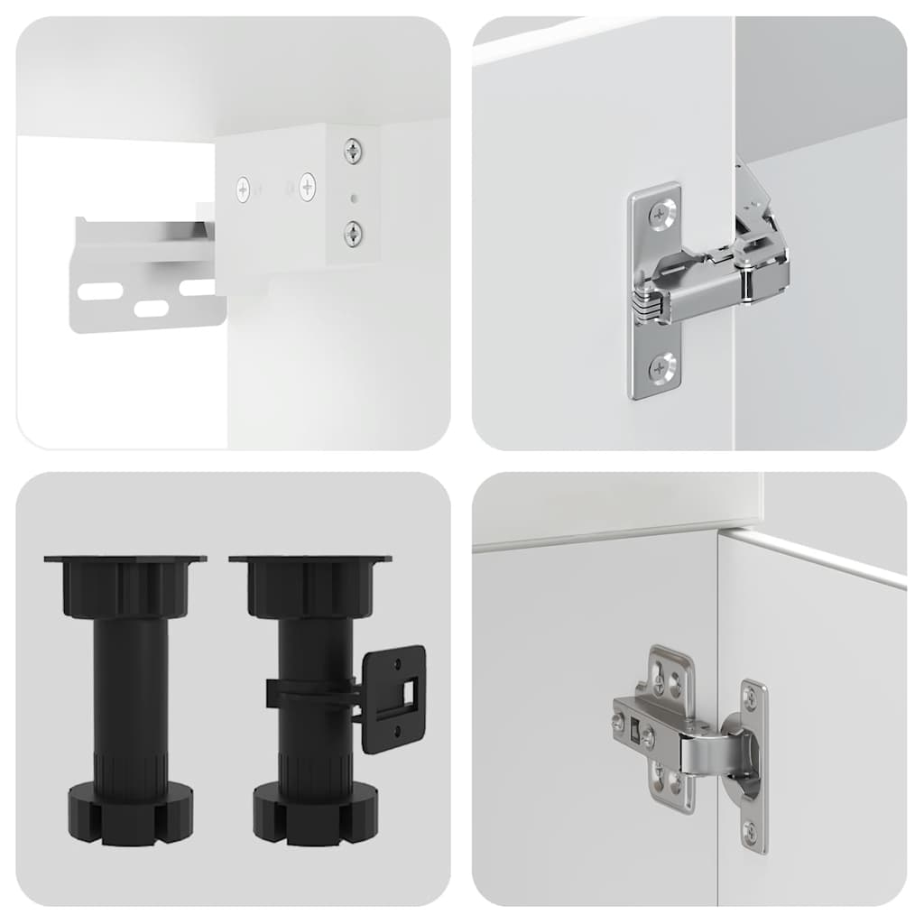 Set Mobili da Cucina 8 pz Kalmar Bianco Legno Multistrato - homemem39
