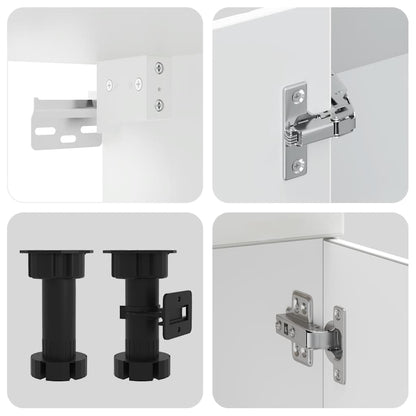 Set Mobili da Cucina 8 pz Kalmar Bianco Legno Multistrato - homemem39