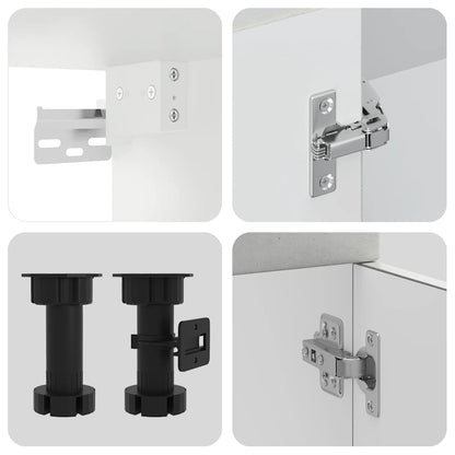 Set Mobili da Cucina 8 pz Kalmar Grigio Cemento in Truciolato - homemem39