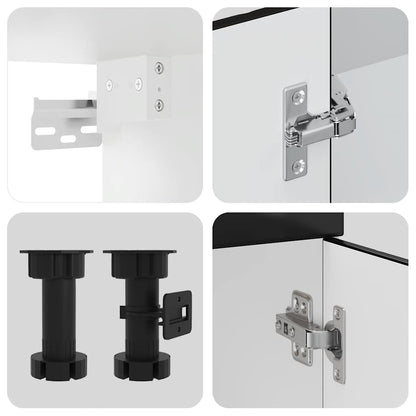 Set Mobili da Cucina 8 pz Porto Neri Legno Multistrato | homemem39
