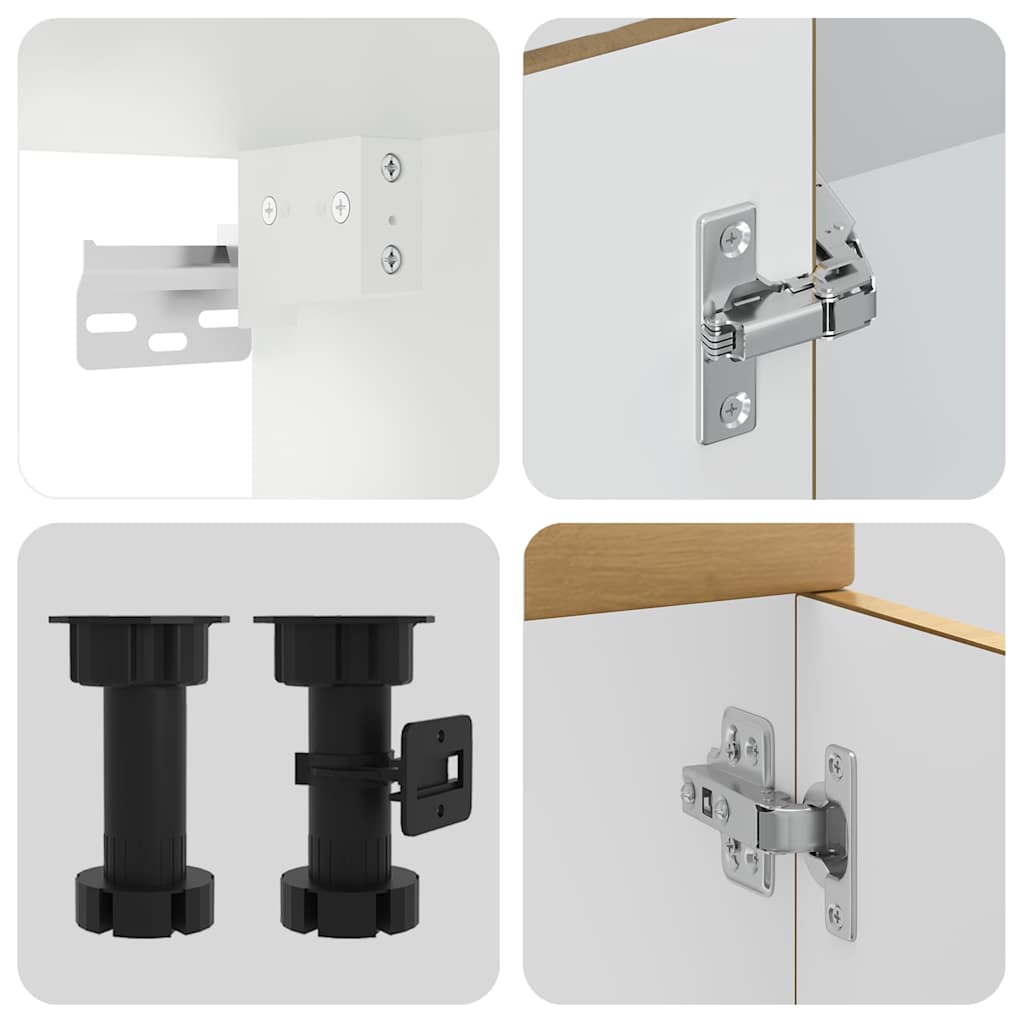 Set Mobili da Cucina 4 pz Kalmar Rovere Artigianale Truciolato | homemem39