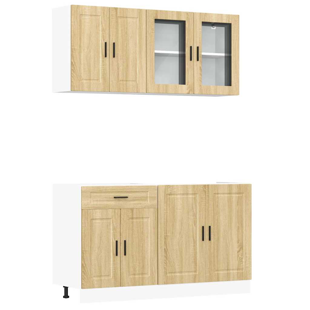 Set Mobili da Cucina 4 pz Porto Rovere Sonoma in Truciolato | homemem39
