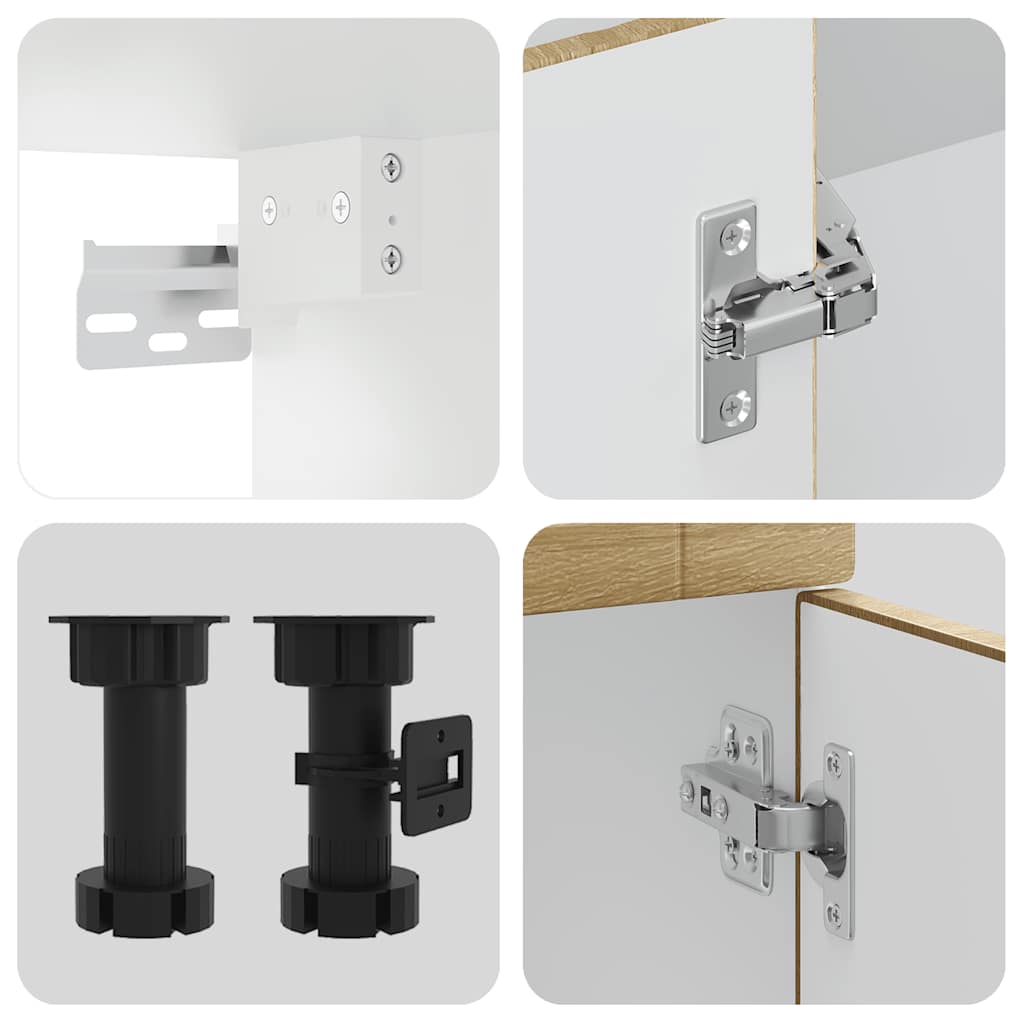 Set Mobili da Cucina 4 pz Porto Rovere Sonoma in Truciolato | homemem39