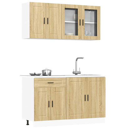 Set Mobili da Cucina 4 pz Porto Rovere Sonoma in Truciolato | homemem39