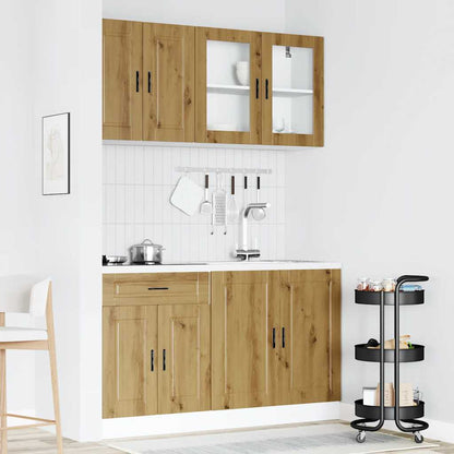 Set Mobili da Cucina 4 pz Kalmar Rovere Artigianale Truciolato - homemem39