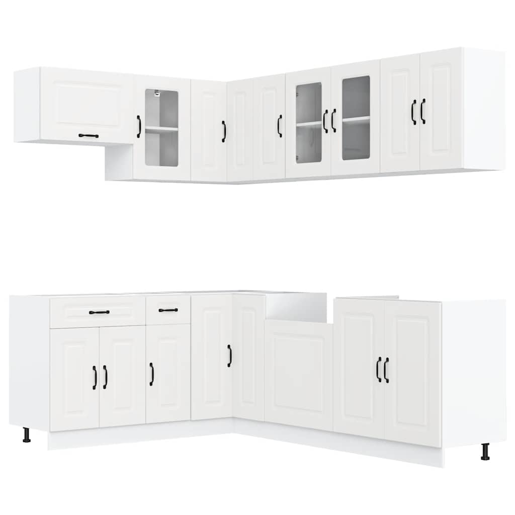 Set Mobili da Cucina 11 pz Kalmar Bianchi Legno Multistrato - homemem39