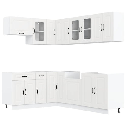 Set Mobili da Cucina 11 pz Kalmar Bianchi Legno Multistrato - homemem39