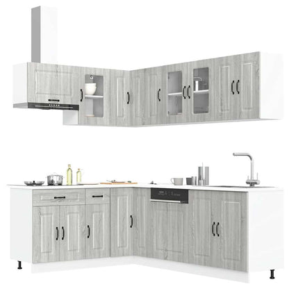 Set Mobili da Cucina 11 pz Kalmar Grigio Sonoma in Truciolato | homemem39