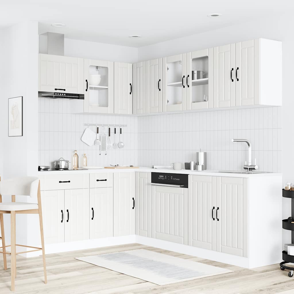 Set Mobili da Cucina 11 pz Lucca Bianchi Legno Multistrato - homemem39