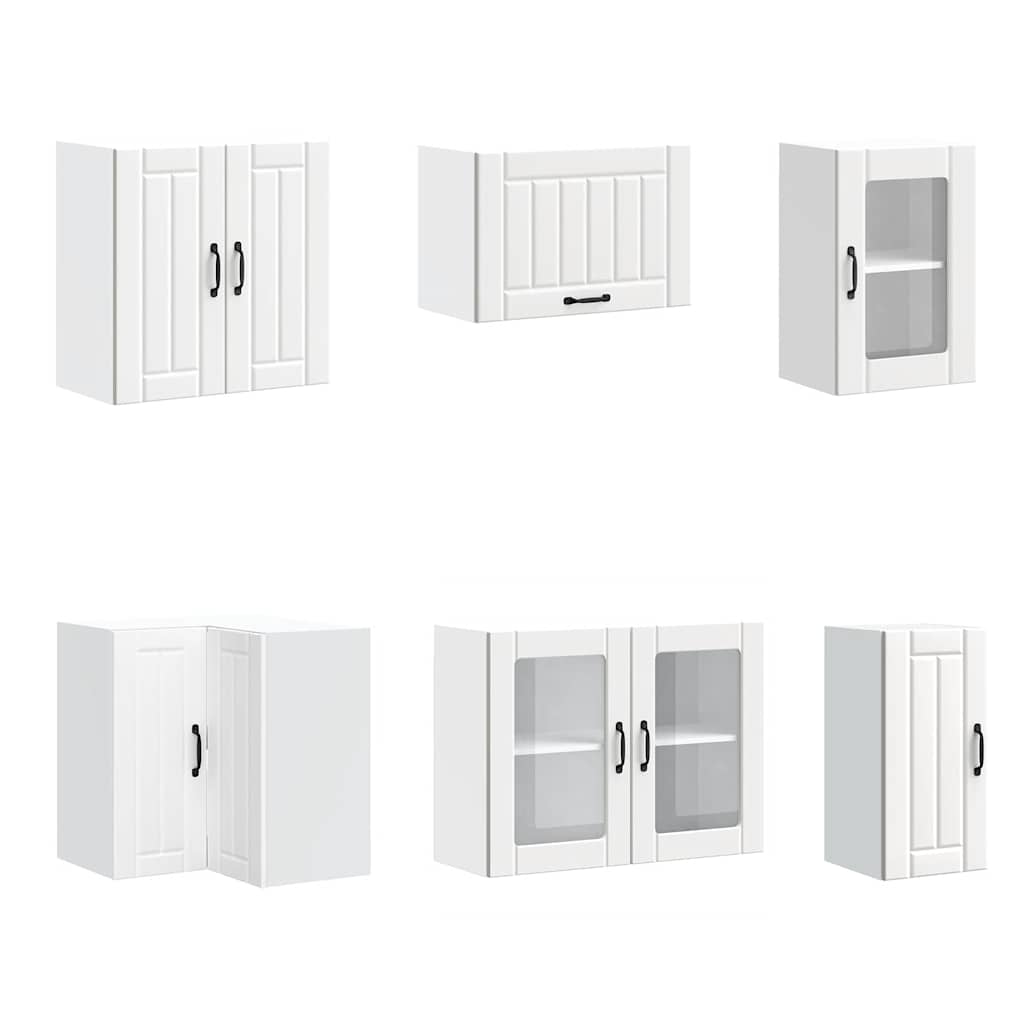 Set Mobili da Cucina 11 pz Lucca Bianchi Legno Multistrato - homemem39