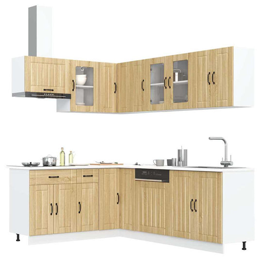 Set Mobili da Cucina 11 pz Lucca Rovere Sonoma in Truciolato - homemem39