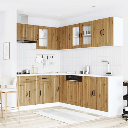 Set Mobili da Cucina 11 pz Lucca Rovere Artigianale Truciolato - homemem39