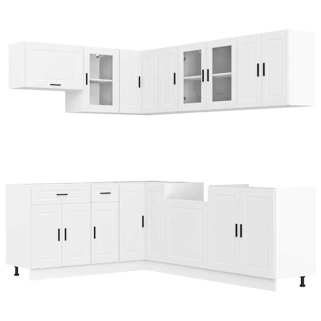 Set Mobili da Cucina 11 pz Porto Bianchi Legno Multistrato - homemem39