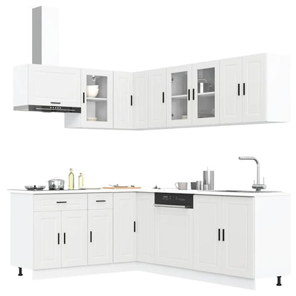Set Mobili da Cucina 11 pz Porto Bianchi Legno Multistrato - homemem39