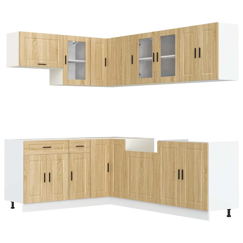 Set Mobili da Cucina 11 pz Porto Rovere Sonoma in Truciolato - homemem39
