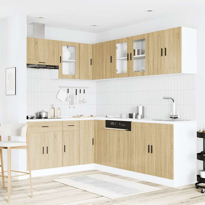 Set Mobili da Cucina 11 pz Porto Rovere Sonoma in Truciolato - homemem39