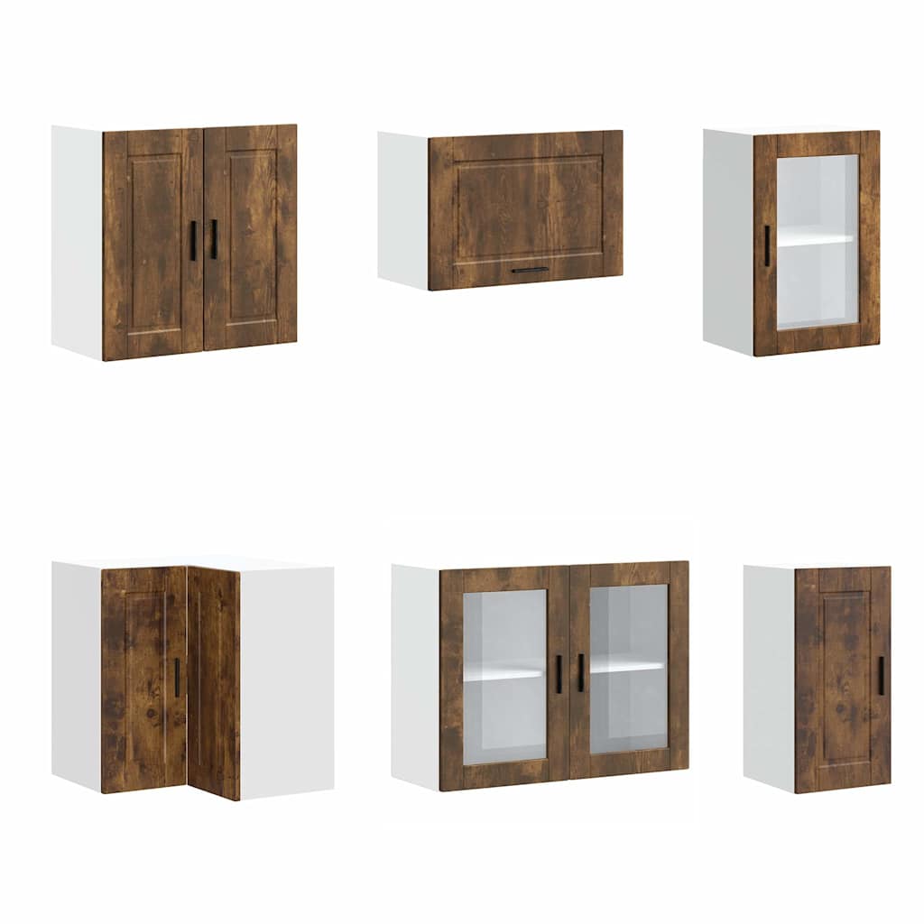 Set Mobili da Cucina 11 pz Porto Rovere Fumo in Truciolato - homemem39