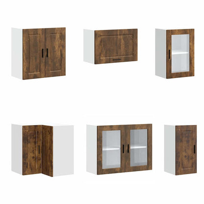Set Mobili da Cucina 11 pz Porto Rovere Fumo in Truciolato - homemem39