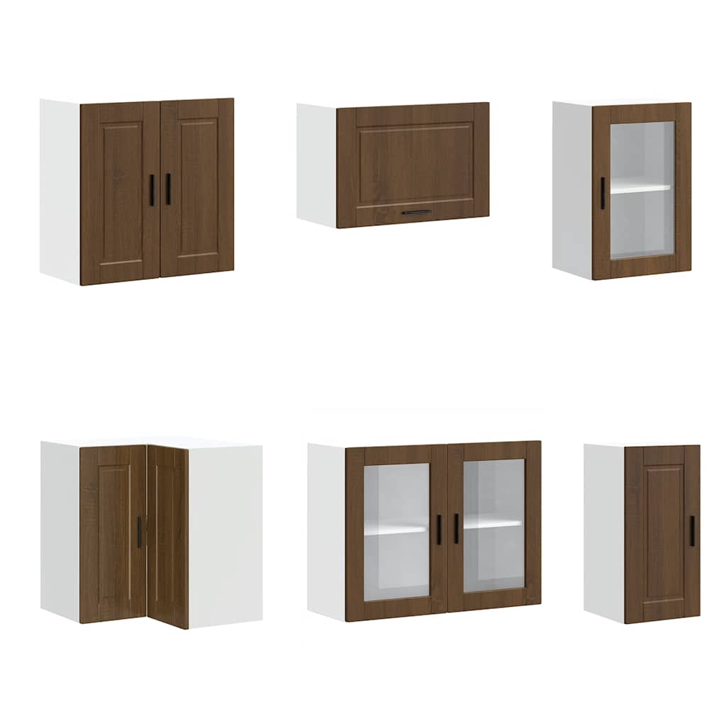 Set Mobili da Cucina 11 pz Porto Rovere Marrone in Truciolato | homemem39