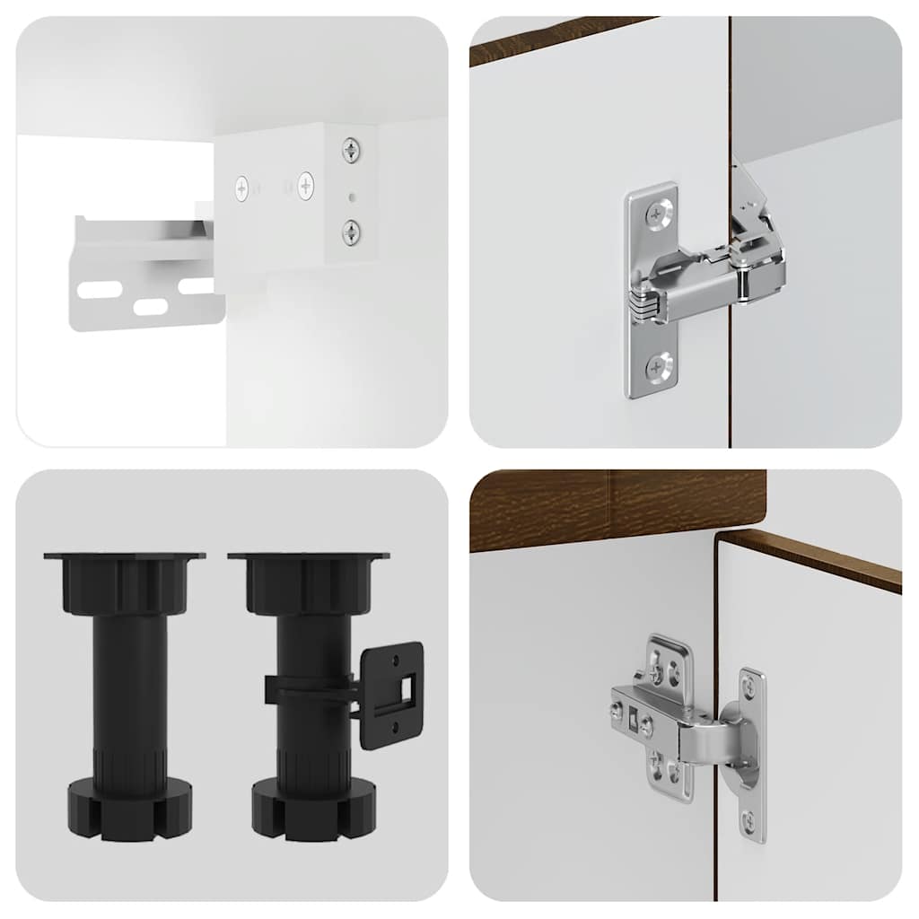 Set Mobili da Cucina 11 pz Porto Rovere Marrone in Truciolato | homemem39