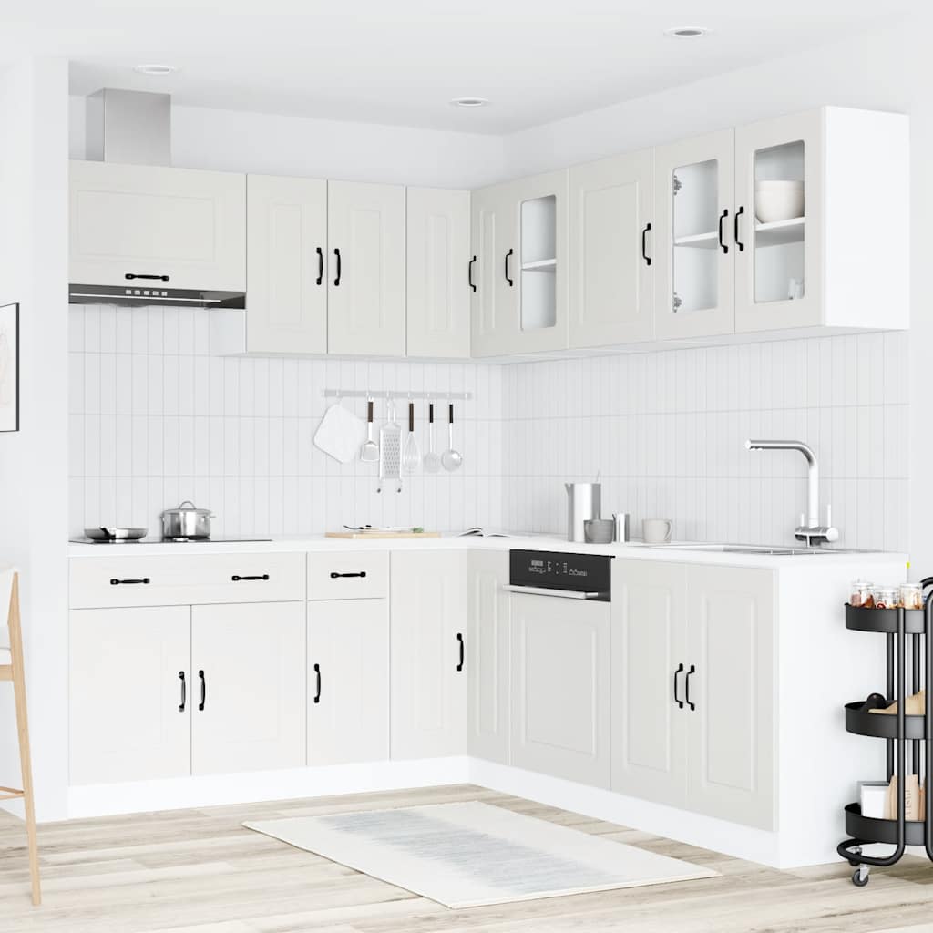 Set Mobili da Cucina 11 pz Kalmar Bianchi Legno Multistrato - homemem39