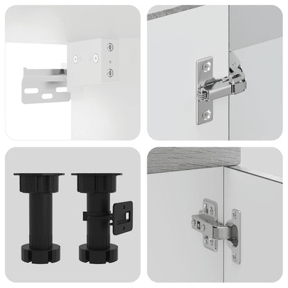 Set Mobili da Cucina 11 pz Kalmar Grigio Sonoma in Truciolato | homemem39