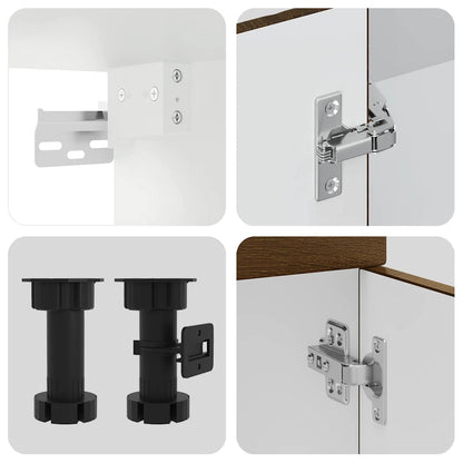 Set Mobili da Cucina 11 pz Kalmar Rovere Marrone in Truciolato | homemem39