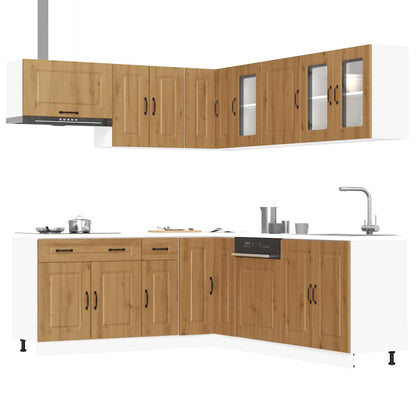 Set Mobili da Cucina 11 pz Kalmar Rovere Artigianale Truciolato - homemem39