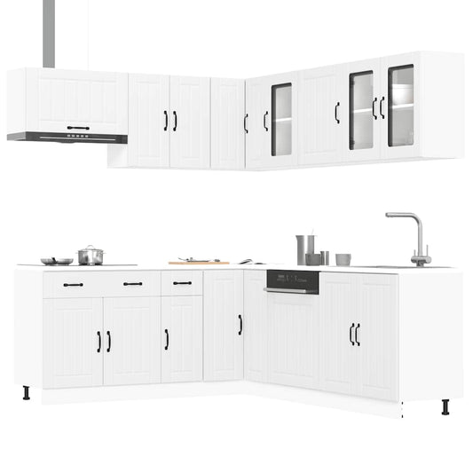 Set Mobili da Cucina 11 pz Lucca Bianchi Legno Multistrato - homemem39