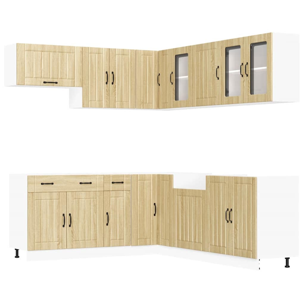 Set Mobili da Cucina 11 pz Lucca Rovere Sonoma in Truciolato | homemem39