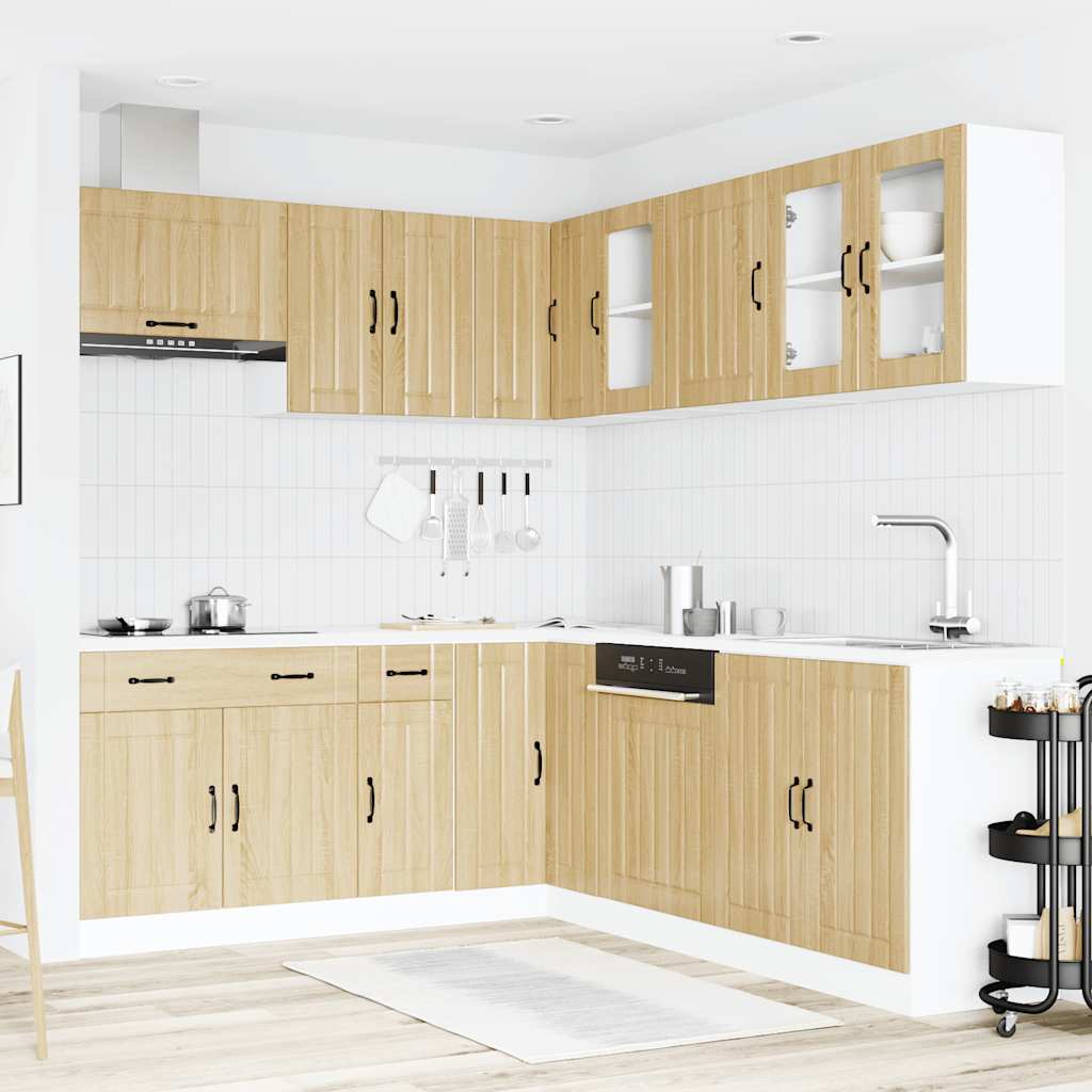 Set Mobili da Cucina 11 pz Lucca Rovere Sonoma in Truciolato - homemem39