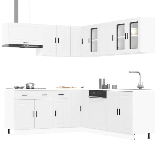 Set Mobili da Cucina 11 pz Porto Bianchi Legno Multistrato - homemem39