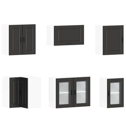 Set Mobili da Cucina 11 pz Porto Neri Legno Multistrato | homemem39