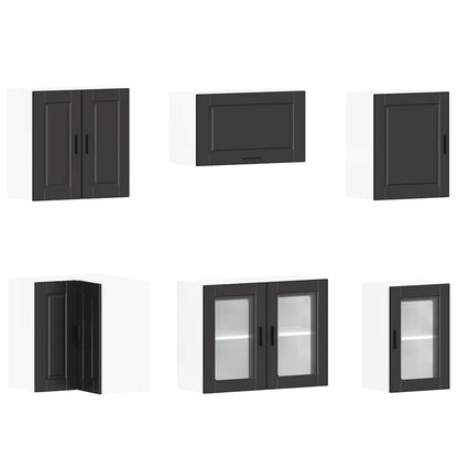 Set Mobili da Cucina 11 pz Porto Neri Legno Multistrato - homemem39
