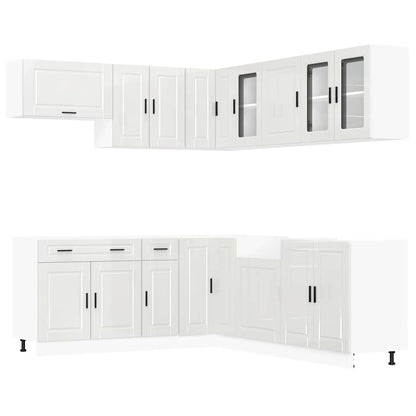 Set Mobili da Cucina 11 pz Porto Bianchi Lucido in Truciolato - homemem39