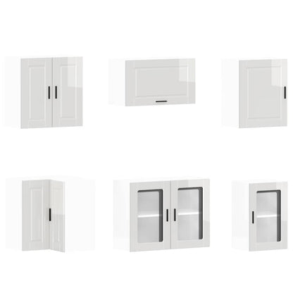 Set Mobili da Cucina 11 pz Porto Bianchi Lucido in Truciolato - homemem39