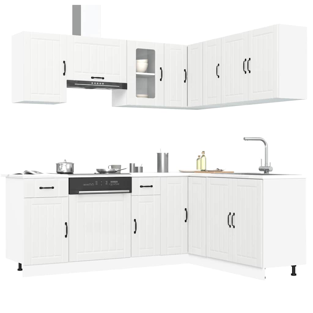 Set Mobili da Cucina 11 pz Kalmar Bianchi Legno Multistrato - homemem39