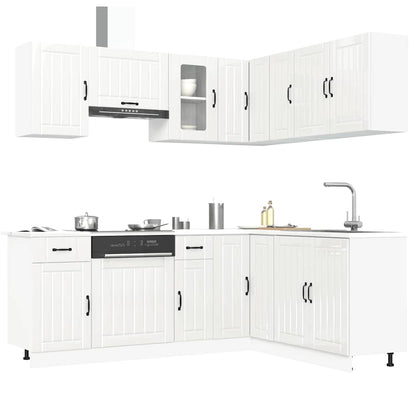 Set Mobili da Cucina 11 pz Kalmar Bianchi Lucido in Truciolato | homemem39
