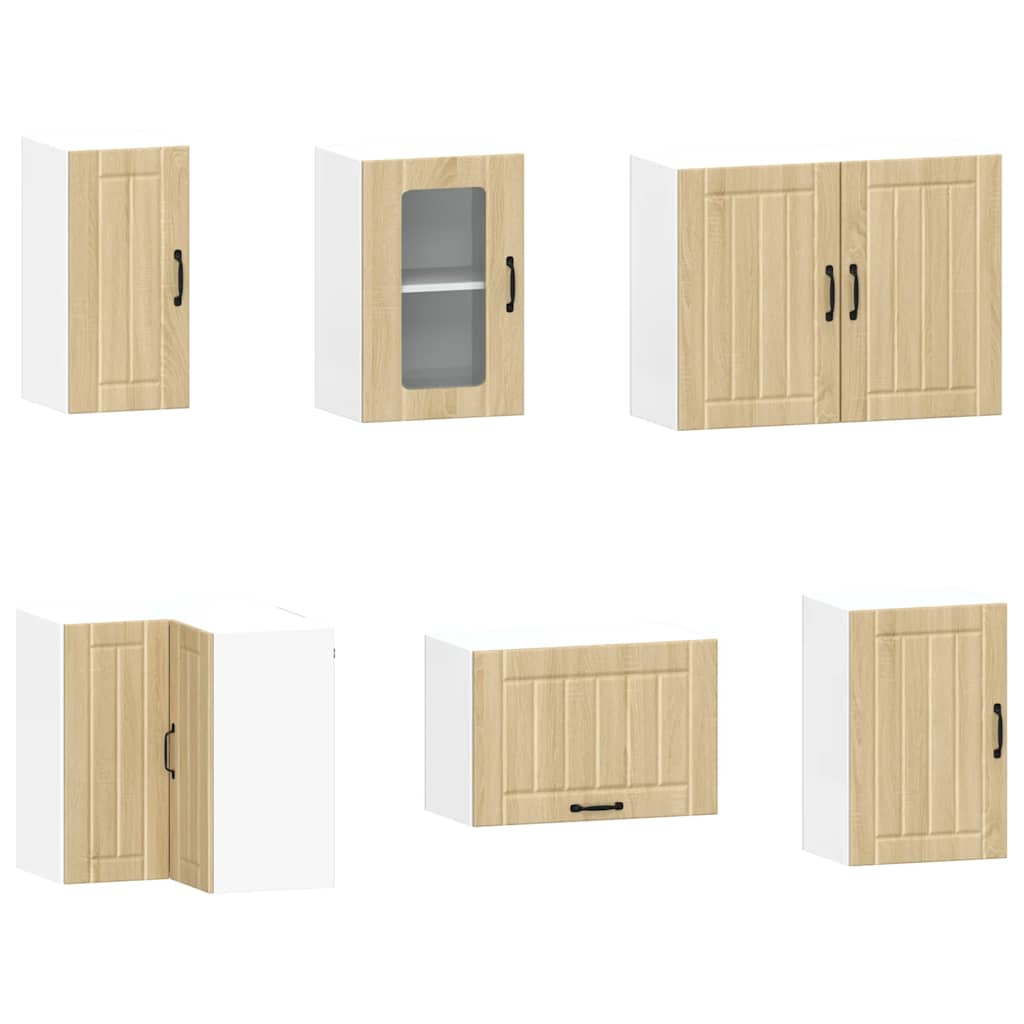 Set Mobili da Cucina 11 pz Kalmar Rovere Sonoma in Truciolato - homemem39