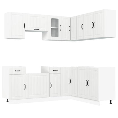 Set Mobili da Cucina 11 pz Lucca Bianchi Legno Multistrato - homemem39