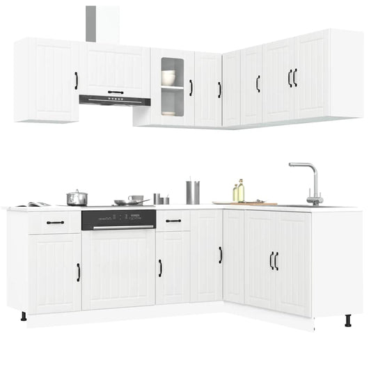 Set Mobili da Cucina 11 pz Lucca Bianchi Legno Multistrato - homemem39