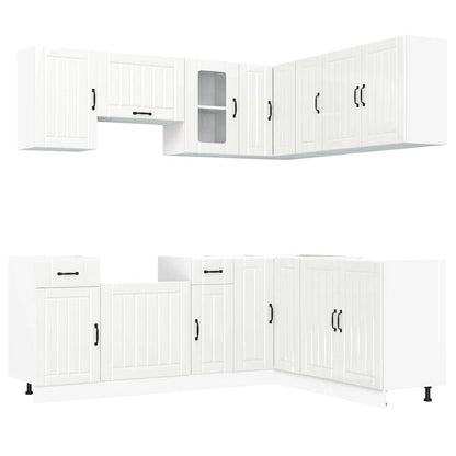 Set Mobili da Cucina 11 pz Lucca Bianchi Lucido in Truciolato - homemem39