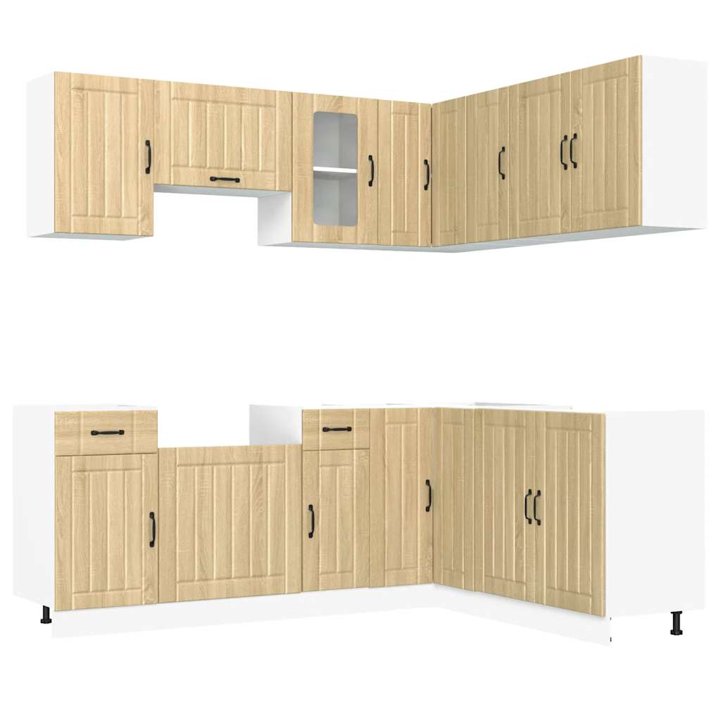 Set Mobili da Cucina 11 pz Lucca Rovere Sonoma in Truciolato - homemem39