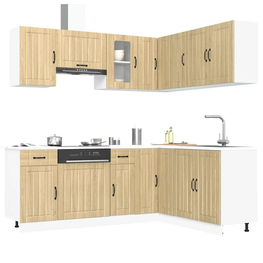 Set Mobili da Cucina 11 pz Lucca Rovere Sonoma in Truciolato - homemem39