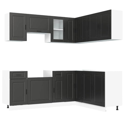 Set Mobili da Cucina 11 pz Porto Neri Legno Multistrato - homemem39